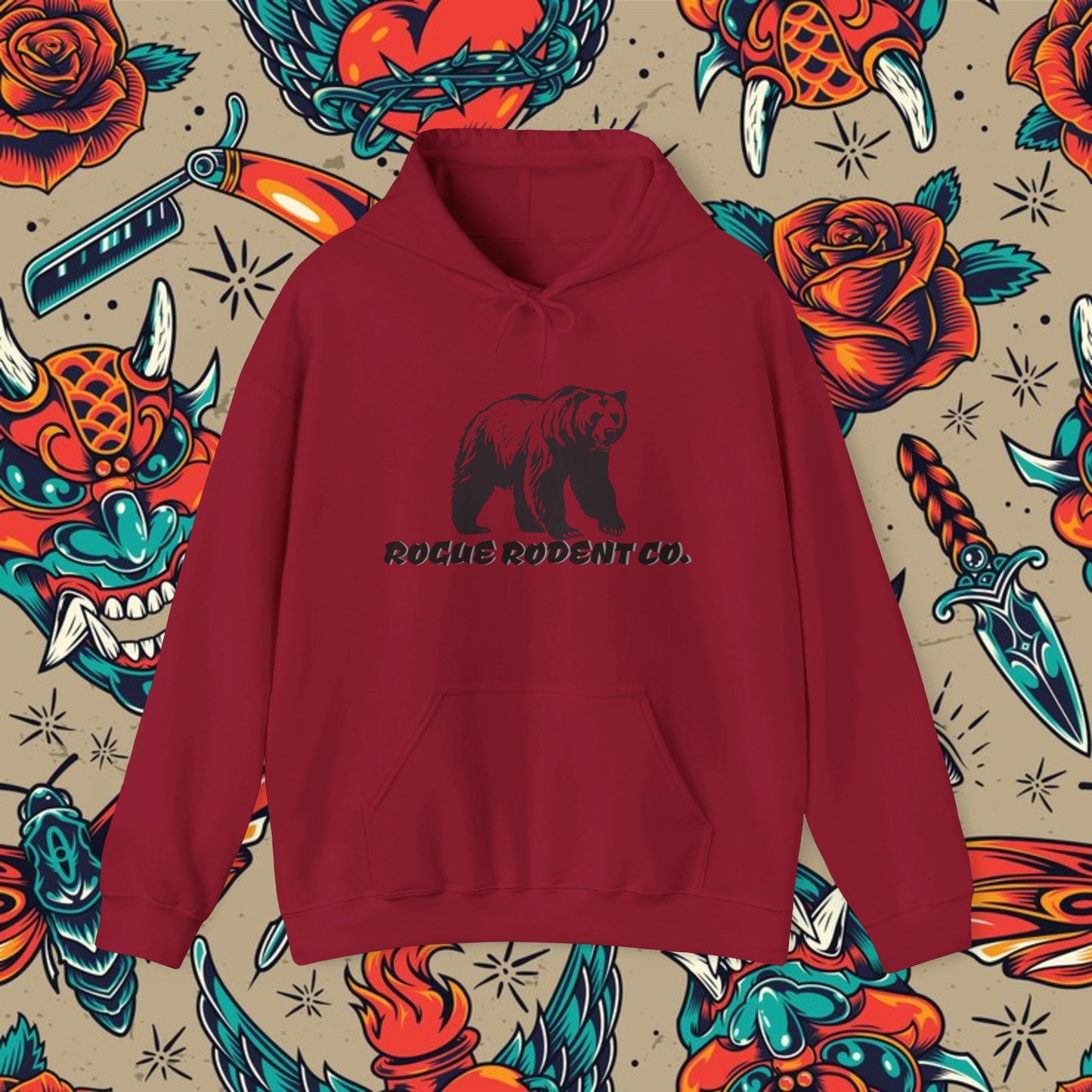 Maverick the Grizzly Hoodie: Untamed and Unstoppable