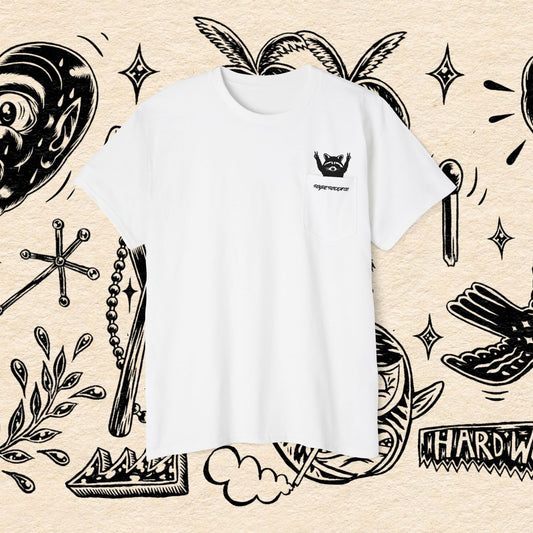 Peace Out Raccoon Pocket Tee