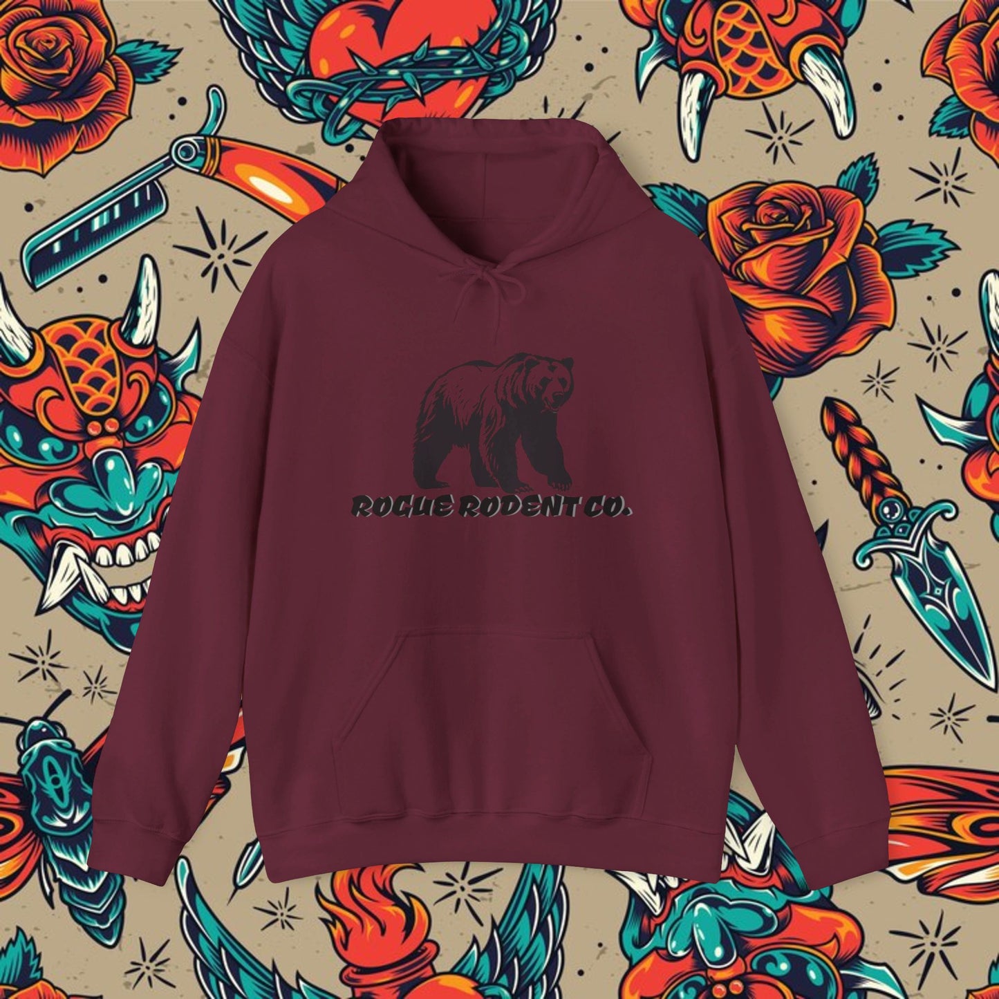 Maverick the Grizzly Hoodie: Untamed and Unstoppable