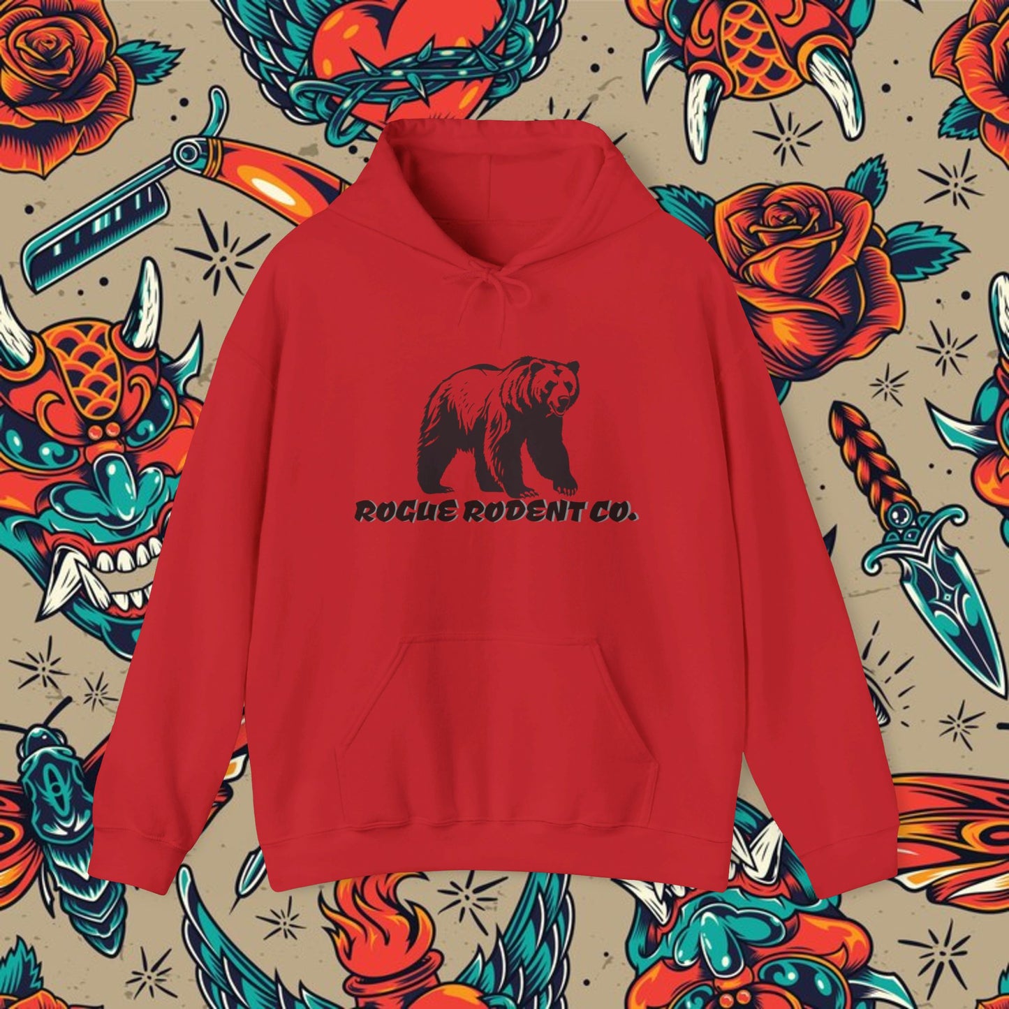 Maverick the Grizzly Hoodie: Untamed and Unstoppable