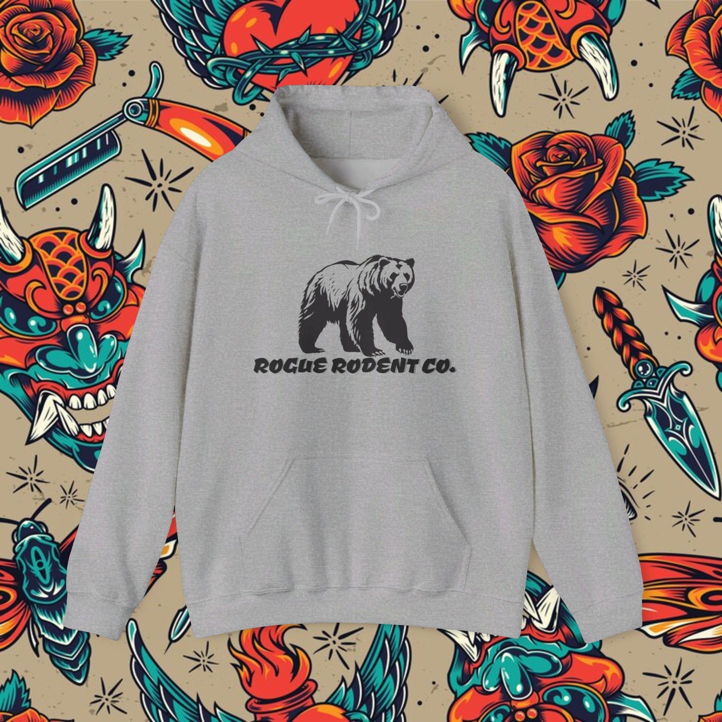 Maverick the Grizzly Hoodie: Untamed and Unstoppable