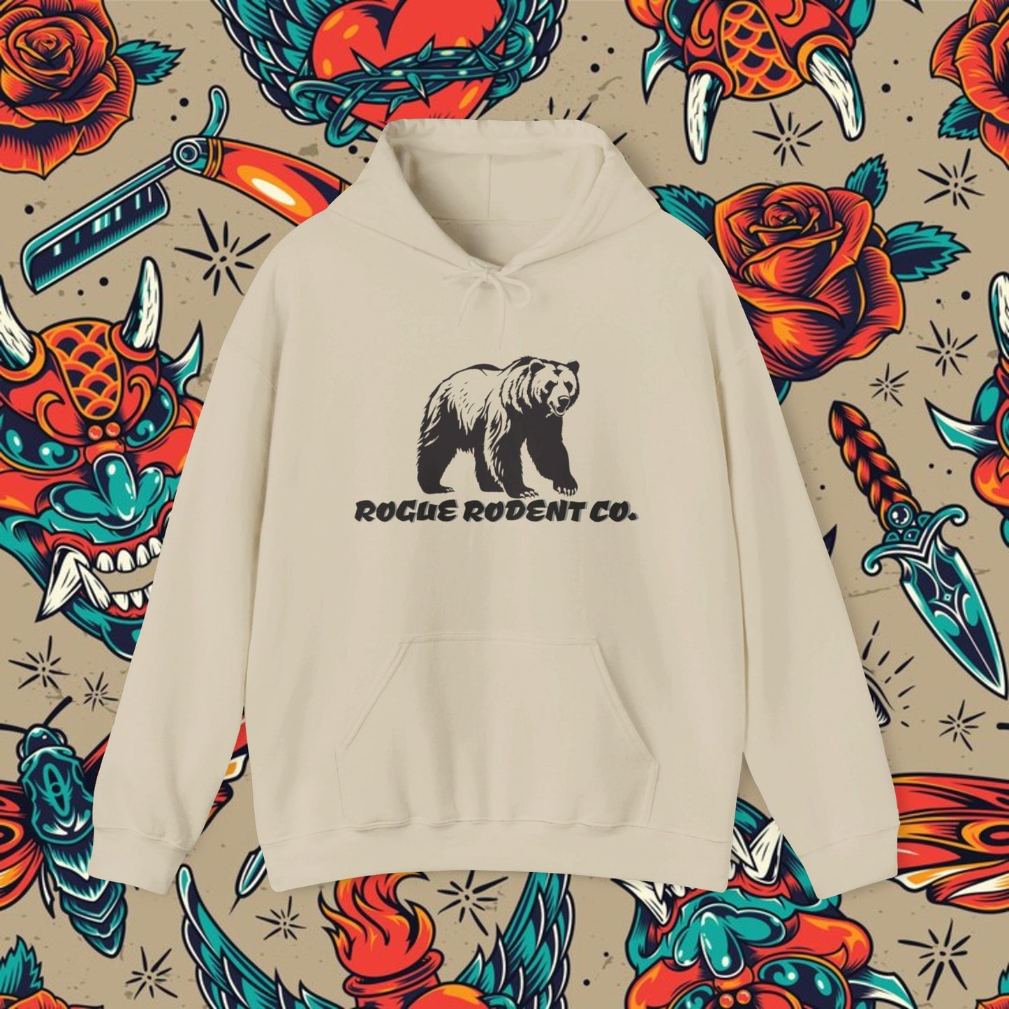 Maverick the Grizzly Hoodie: Untamed and Unstoppable